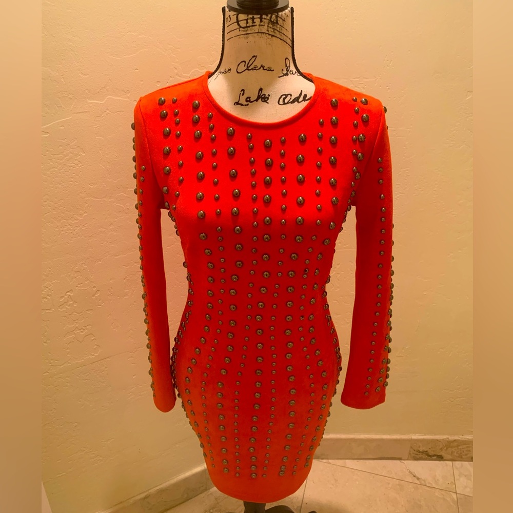 Club L London Long Sleeve with Studs Dress